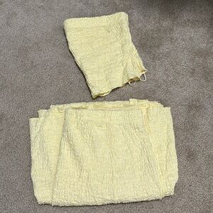 Butter Yellow Crop top Maxi skirt set